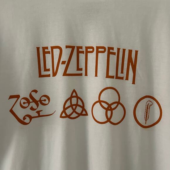 Led Zeppelin Men's Unisex Four Symbols IV Album Band T-Shirt 2XL XXL NWOT - Picture 2 of 5
